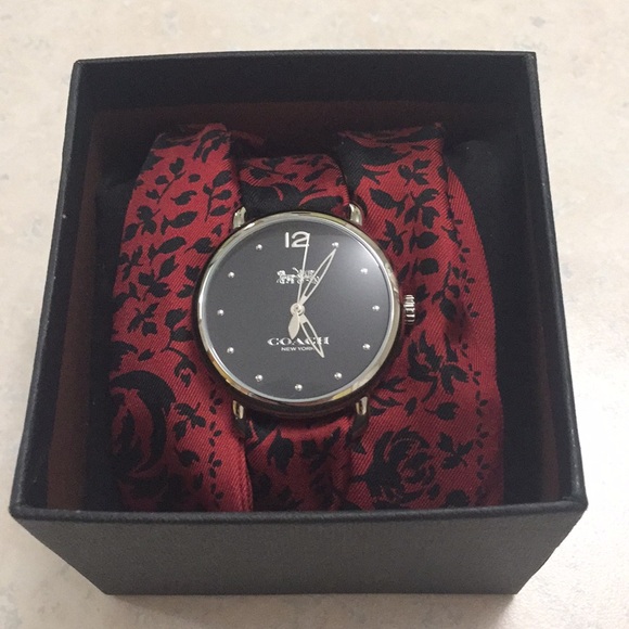 Coach Delancey Silk Scarf Wrap Watch - Picture 4 of 5